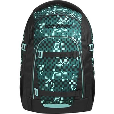Coocazoo MATE Schulrucksack „Pixel Blox”, schwarz-grün, ergonomischer & anpassbarer Tornister, höhen- & größenverstellbar, mit Brustgurt & Hüftgurt, ab der 3. Klasse Coocazoo MATE Schulrucksack „Pixel Blox”, schwarz-grün, ergonomischer & anpassbarer Tornister, höhen- & größenverstellbar, mit Brustgurt & Hüftgurt, ab der 3. Klasse