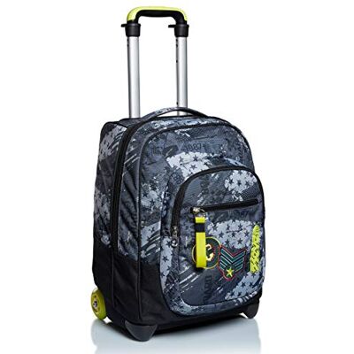 Fly Stars 2-in-1 Rollrucksack - Rucksack + Trolley für Schule Fly Stars 2-in-1 Rollrucksack - Rucksack + Trolley für Schule