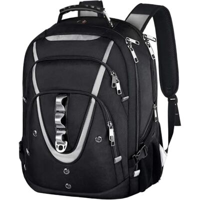 Mogplof Laptop-Rucksack, 43,2 cm (17 Zoll), großer Reiserucksack für Herren, von Fluggesellschaften zugelassen, mit USB-Ladeanschluss und TSA-freundlich, RFID-Diebstahlschutz, wasserabweisend, Büchertasche, Mogplof Laptop-Rucksack, 43,2 cm (17 Zoll), großer Reiserucksack für Herren, von Fluggesellschaften zugelassen, mit USB-Ladeanschluss und TSA-freundlich, RFID-Diebstahlschutz, wasserabweisend, Büchertasche,