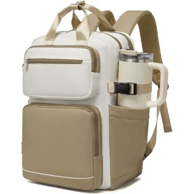KONO Rucksack Damen, Groß 15,6 Zoll Laptop Schulrucksack mit Flaschenfach Schultasche mit Laptopfach, Backpack Women Elegant für Uni, Arbeitstasche Lehrertasche Tagesrucksäcke Daypack Reiserucksack KONO Rucksack Damen, Groß 15,6 Zoll Laptop Schulrucksack mit Flaschenfach Schultasche mit Laptopfach, Backpack Women Elegant für Uni, Arbeitstasche Lehrertasche Tagesrucksäcke Daypack Reiserucksack