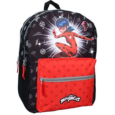 Vadobag Miraculous Backpack Love and Courage Black One Vadobag Miraculous Backpack Love and Courage Black One