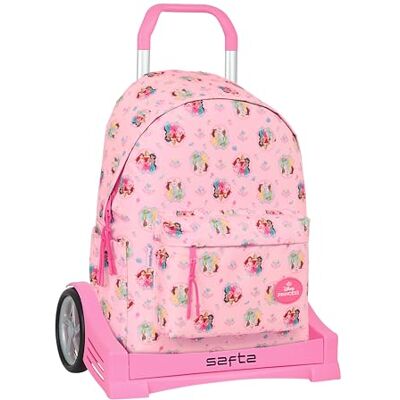 safta Princesas Disney Schulrucksack 775, ergonomischer Rücken, mit Trolley Evolution, ideal für Kinder verschiedener Altersgruppen, bequem und vielseitig, Qualität und Widerstandsfähigkeit, 31 x 13 x safta Princesas Disney Schulrucksack 775, ergonomischer Rücken, mit Trolley Evolution, ideal für Kinder verschiedener Altersgruppen, bequem und vielseitig, Qualität und Widerstandsfähigkeit, 31 x 13 x