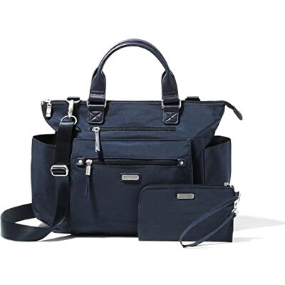 Baggallini Damen 3-in-1 wandelbarer Rucksack mit RFID-Handyarmband, french navy, Einheitsgröße, 3-in-1 wandelbarer Rucksack mit RFID-Handy-Armband Baggallini Damen 3-in-1 wandelbarer Rucksack mit RFID-Handyarmband, french navy, Einheitsgröße, 3-in-1 wandelbarer Rucksack mit RFID-Handy-Armband