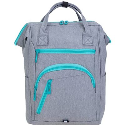 Elephant Rucksack Finn Twice A4 Bürorucksack Cityrucksack 12830 Medium Grau Grey Zip Türkis Daypack Freizeitrucksack Reise Damen Herren Auswahl Elephant Rucksack Finn Twice A4 Bürorucksack Cityrucksack 12830 Medium Grau Grey Zip Türkis Daypack Freizeitrucksack Reise Damen Herren Auswahl