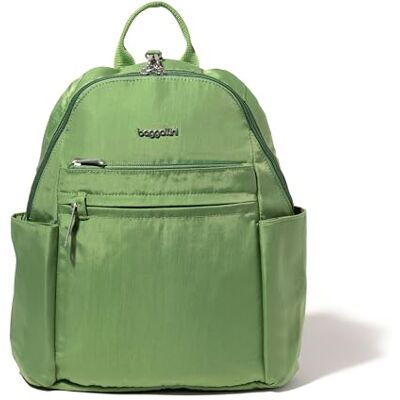 Baggallini Damen Securtex Anti-diebstahl-reiserucksack, 25,4 X 33 cm, aus Nylon, mit Verschließbaren Reißverschlüssen und RFID-Schutz Rucksack, Moos, Einheitsgröße Baggallini Damen Securtex Anti-diebstahl-reiserucksack, 25,4 X 33 cm, aus Nylon, mit Verschließbaren Reißverschlüssen und RFID-Schutz Rucksack, Moos, Einheitsgröße