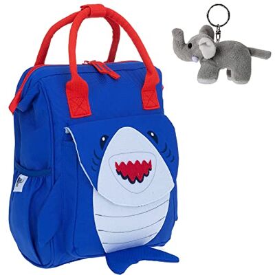 Elephant Kids Rucksack mit Klappöffnung Tiere 361 +e (Hai Blau) Kindergartenrucksack Kinderrucksack Jungen Mädchen Kinder Reise Tasche klein Elephant Kids Rucksack mit Klappöffnung Tiere 361 +e (Hai Blau) Kindergartenrucksack Kinderrucksack Jungen Mädchen Kinder Reise Tasche klein