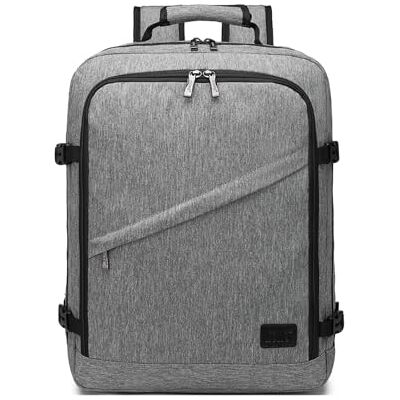 KONO Kabinenrucksack 45x33x20, 30 L Laptop-Rucksack, Grau 30 Liter Stauraum, Laptopfach und mehrere Fächer für Flugreisen, Alltag und kurze Geschäftsreisen KONO Kabinenrucksack 45x33x20, 30 L Laptop-Rucksack, Grau 30 Liter Stauraum, Laptopfach und mehrere Fächer für Flugreisen, Alltag und kurze Geschäftsreisen