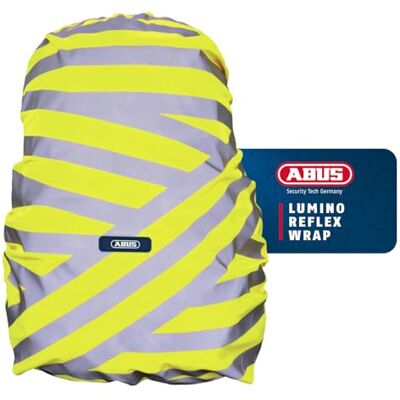 Abus reflektierender Regenschutz für Rucksäcke Lumino X-Urban Cover wasserdichter & sichtbarer Rucksacküberzug Gelb/Silber Abus reflektierender Regenschutz für Rucksäcke Lumino X-Urban Cover wasserdichter & sichtbarer Rucksacküberzug Gelb/Silber