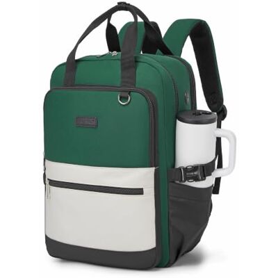 KONO Rucksack Damen, 15,6 Zoll Laptop Schulrucksack mit Flaschenfach mit Laptopfach, Travel Backpack Women Elegant für Uni, Arbeitstasche Lehrertasche Tagesrucksäcke Daypack Reiserucksack KONO Rucksack Damen, 15,6 Zoll Laptop Schulrucksack mit Flaschenfach mit Laptopfach, Travel Backpack Women Elegant für Uni, Arbeitstasche Lehrertasche Tagesrucksäcke Daypack Reiserucksack