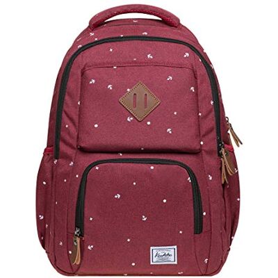 KAUKKO Damen Rucksack Studenten Backpack Laptop College Schulrucksack Reiseeucksack KAUKKO Damen Rucksack Studenten Backpack Laptop College Schulrucksack Reiseeucksack