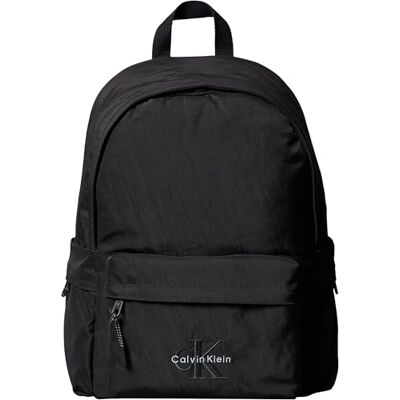 Calvin Kinder Unisex Rucksack Solid Monologo mit Außentasche, Schwarz (Ck Black), Einheitsgröße Calvin Kinder Unisex Rucksack Solid Monologo mit Außentasche, Schwarz (Ck Black), Einheitsgröße