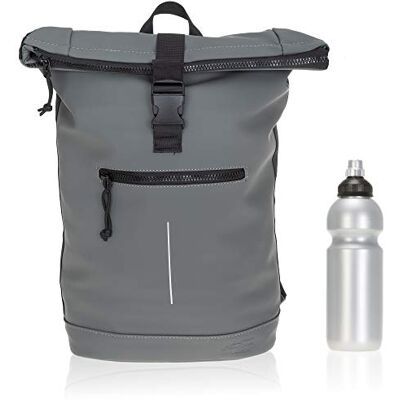 New Rebels Mart Time Bag Kurierrucksack Plane 51.1135 38 Grau +f Fahrradrucksack Rucksack wasserabweisend Laptopfach Sport Freizeit Fitness Reise Wertfach Roll-Top + Trinkflasche New Rebels Mart Time Bag Kurierrucksack Plane 51.1135 38 Grau +f Fahrradrucksack Rucksack wasserabweisend Laptopfach Sport Freizeit Fitness Reise Wertfach Roll-Top + Trinkflasche