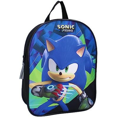 Vadobag Rucksack SONIC The Hedgehog Prime Time Igel Kinderrucksack Schule Kindergarten Farbe Schwarz und Blau Größe 29 x 22 x 9 cm Vadobag Rucksack SONIC The Hedgehog Prime Time Igel Kinderrucksack Schule Kindergarten Farbe Schwarz und Blau Größe 29 x 22 x 9 cm