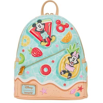 Loungefly Disney: Mickey und Minnie – verstellbare Schultergurte – Strandspaß Mini-Rucksack – ideal für Kinder & Erwachsene – Sammeltaschen Loungefly Disney: Mickey und Minnie – verstellbare Schultergurte – Strandspaß Mini-Rucksack – ideal für Kinder & Erwachsene – Sammeltaschen