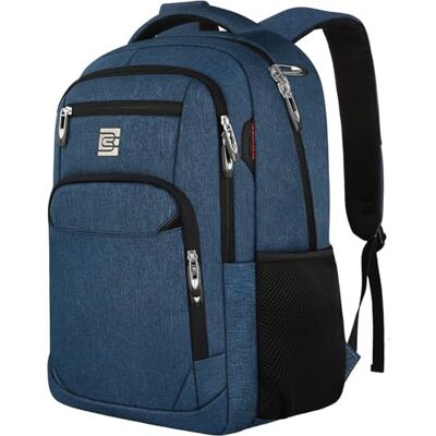 Volher Laptop-Rucksack, für Geschäftsreisen, Anti-Diebstahl, schlanker, langlebiger Laptop-Rucksack mit USB-Ladeanschluss, für Damen und Herren, passend für 39.6 cm (15.6 Zoll) Laptops und Notebooks – Blau Volher Laptop-Rucksack, für Geschäftsreisen, Anti-Diebstahl, schlanker, langlebiger Laptop-Rucksack mit USB-Ladeanschluss, für Damen und Herren, passend für 39.6 cm (15.6 Zoll) Laptops und Notebooks – Blau