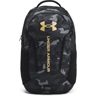 Under Armour Unisex-Erwachsene Ua Hustle 6.0 Backpack Rucksack, Schwarz/Schwarz/Metallic Gold, One Size Under Armour Unisex-Erwachsene Ua Hustle 6.0 Backpack Rucksack, Schwarz/Schwarz/Metallic Gold, One Size