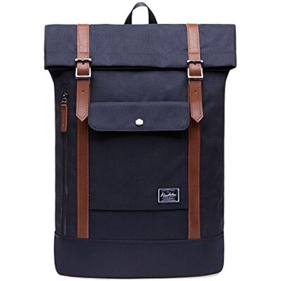 KAUKKO RollTop Rucksack Stylish Backpack für Schule, Uni, Beruf und Reise KAUKKO RollTop Rucksack Stylish Backpack für Schule, Uni, Beruf und Reise