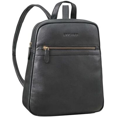 STILORD Pearl Lederrucksack Damen Echtleder Klein Cityrucksack 10,9 Zoll Tablet Shopping Leder Rucksack Backpack zum Stylish Ausgehen moderner Tagesrucksack Frauen Farbe:schwarz STILORD Pearl Lederrucksack Damen Echtleder Klein Cityrucksack 10,9 Zoll Tablet Shopping Leder Rucksack Backpack zum Stylish Ausgehen moderner Tagesrucksack Frauen Farbe:schwarz