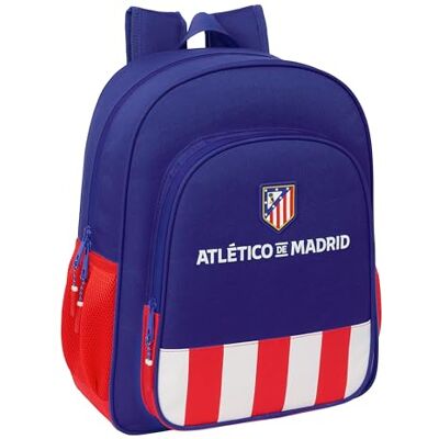 safta ATLÉTICO DE MADRID Schulrucksack für Kinder, anpassbar an den Kinderwagen, ideal für Kinder im Schulalter, bequem und vielseitig, Qualität und Widerstandsfähigkeit, 32 x 12 x 38 cm, Rot/Blau safta ATLÉTICO DE MADRID Schulrucksack für Kinder, anpassbar an den Kinderwagen, ideal für Kinder im Schulalter, bequem und vielseitig, Qualität und Widerstandsfähigkeit, 32 x 12 x 38 cm, Rot/Blau