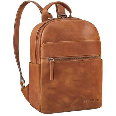 STILORD 'Phineas' Kleiner Lederrucksack Herren Rucksack Leder Handgepäck Rucksack Damen Tagesrucksack Herren, Farbe: Texas Braun STILORD 'Phineas' Kleiner Lederrucksack Herren Rucksack Leder Handgepäck Rucksack Damen Tagesrucksack Herren, Farbe: Texas Braun