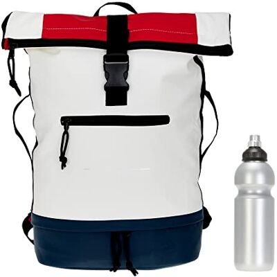 Elephant Kurier Rucksack Plane Time Bag COMP 12823 Tri Color WBR + f Fahrradrucksack Kurierrucksack Roll Top Bodenfach DIN A4 mit Laptopfach weiss blau rot Elephant Kurier Rucksack Plane Time Bag COMP 12823 Tri Color WBR + f Fahrradrucksack Kurierrucksack Roll Top Bodenfach DIN A4 mit Laptopfach weiss blau rot