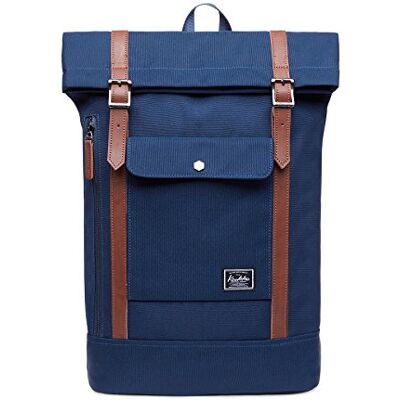 KAUKKO RollTop Rucksack Stylish Backpack für Schule, Uni, Beruf und Reise KAUKKO RollTop Rucksack Stylish Backpack für Schule, Uni, Beruf und Reise