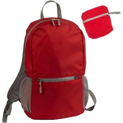 WEDO PACKTOGO Faltbarer Rucksack – Leichter, Wasserabweisender Nylon-Rucksack (12L), Trageriemen gepolstert, Reißverschlüsse wassergeschützt, Trolley-Befestigung, Flaschenhalter & Innentasche, Rot WEDO PACKTOGO Faltbarer Rucksack – Leichter, Wasserabweisender Nylon-Rucksack (12L), Trageriemen gepolstert, Reißverschlüsse wassergeschützt, Trolley-Befestigung, Flaschenhalter & Innentasche, Rot