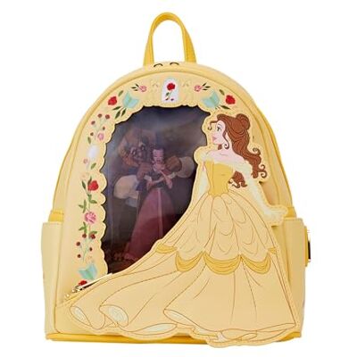 Loungefly Disney Die Schöne und das Biest Belle Linsenraster-Mini-Rucksack Disney Rucksäcke Loungefly Disney Die Schöne und das Biest Belle Linsenraster-Mini-Rucksack Disney Rucksäcke