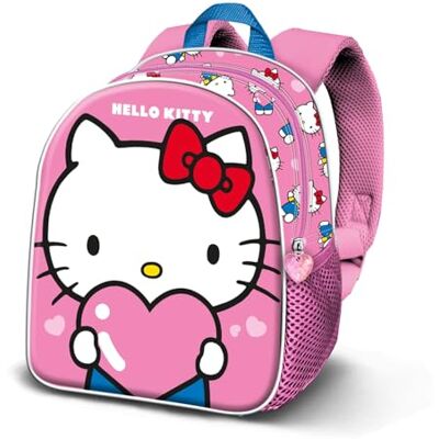 KARACTERMANIA Hello Kitty Heart-Basic Rucksack, Rosa, 30 x 38 cm, Kapazität 13 L KARACTERMANIA Hello Kitty Heart-Basic Rucksack, Rosa, 30 x 38 cm, Kapazität 13 L