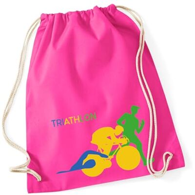 Huuraa Turnbeutel Triathlon Schwimmen, Radfahren und Laufen Geschenk Sportbeutel 12 Liter Fuchsia Baumwolle Pinker Rucksack Geschenkidee Unisex Beutel mit Kordelzug Baumwollbeutel Huuraa Turnbeutel Triathlon Schwimmen, Radfahren und Laufen Geschenk Sportbeutel 12 Liter Fuchsia Baumwolle Pinker Rucksack Geschenkidee Unisex Beutel mit Kordelzug Baumwollbeutel