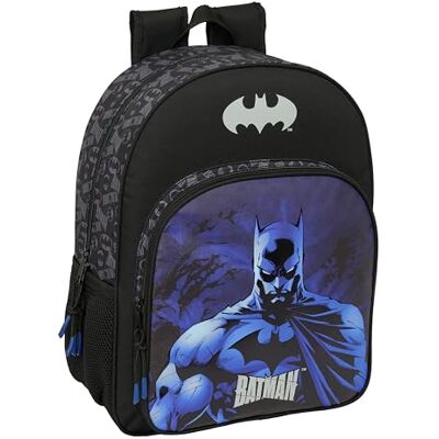safta Batman Schulrucksack für Kinder, Kinderrucksack, anpassbar an den Wagen, ideal für Kinder im Schulalter, bequem und vielseitig, Qualität und Widerstandsfähigkeit, 33 x 14 x 42 cm safta Batman Schulrucksack für Kinder, Kinderrucksack, anpassbar an den Wagen, ideal für Kinder im Schulalter, bequem und vielseitig, Qualität und Widerstandsfähigkeit, 33 x 14 x 42 cm