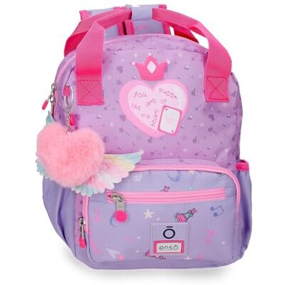 Enso Queen of Hearts Spazier-Rucksack Lila 23x28x10 cm Polyester 6,44L Enso Queen of Hearts Spazier-Rucksack Lila 23x28x10 cm Polyester 6,44L
