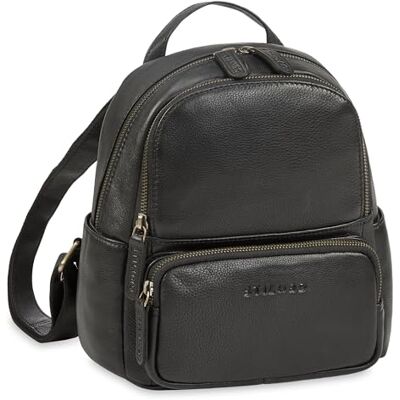 STILORD Sue Rucksack Damen Leder Elegant Kleiner Damenrucksack modern Cityrucksack Daypack Mini Tagesrucksack diebstahlsicher Lederrucksack Frauen Echtleder Farbe:schwarz STILORD Sue Rucksack Damen Leder Elegant Kleiner Damenrucksack modern Cityrucksack Daypack Mini Tagesrucksack diebstahlsicher Lederrucksack Frauen Echtleder Farbe:schwarz