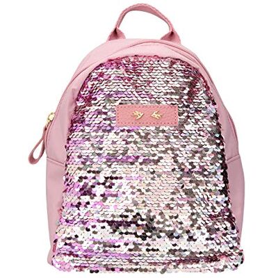 Depesche 10043 Rucksack mit Pailletten Trend Love, mauve Depesche 10043 Rucksack mit Pailletten Trend Love, mauve