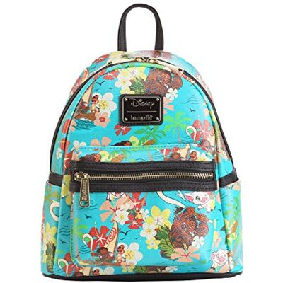 Loungefly Disney Moana Mini-Rucksack, Standardgröße, Blaugrün Loungefly Disney Moana Mini-Rucksack, Standardgröße, Blaugrün
