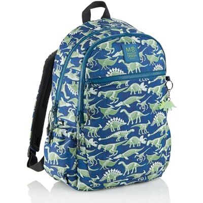 Miquelrius Dreifacher Schulrucksack für Kinder, 15 l, recycelt, 3 Fächer, Seitentaschen, ergonomische Griffe, leuchtet im Dunkeln, Schulbeginn, 27 x 18 x 40 cm, Fossil Miquelrius Dreifacher Schulrucksack für Kinder, 15 l, recycelt, 3 Fächer, Seitentaschen, ergonomische Griffe, leuchtet im Dunkeln, Schulbeginn, 27 x 18 x 40 cm, Fossil