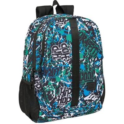 safta GRAFFITI GO Schulrucksack für Kinder, ideal für Kinder verschiedener Altersgruppen, bequem und vielseitig, Qualität und Widerstandsfähigkeit, 32 x 16 x 44 cm safta GRAFFITI GO Schulrucksack für Kinder, ideal für Kinder verschiedener Altersgruppen, bequem und vielseitig, Qualität und Widerstandsfähigkeit, 32 x 16 x 44 cm