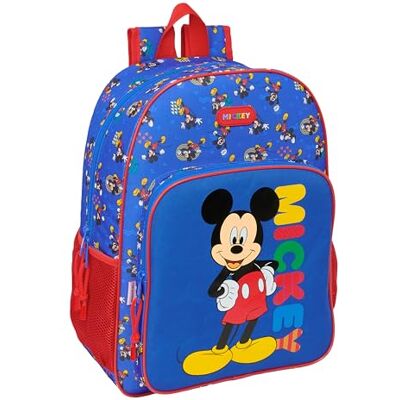 safta Mickey Mouse Today Schulrucksack für Kinder, Kinderrucksack, anpassbar an Kinderwagen, ideal für Kinder im Schulalter, bequem und vielseitig, Qualität und Widerstandsfähigkeit, 33 x 14 x 42 cm safta Mickey Mouse Today Schulrucksack für Kinder, Kinderrucksack, anpassbar an Kinderwagen, ideal für Kinder im Schulalter, bequem und vielseitig, Qualität und Widerstandsfähigkeit, 33 x 14 x 42 cm