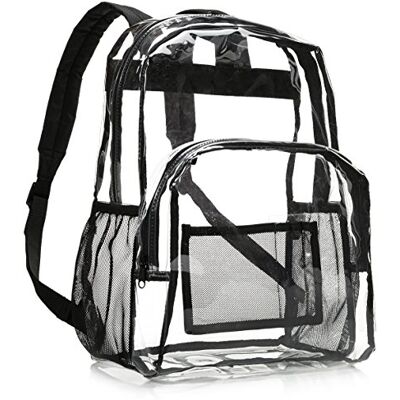 Amazon Basics Schulrucksack - Transparent PVC Amazon Basics Schulrucksack - Transparent PVC