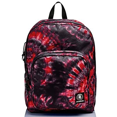 Invicta Rucksack Format, gepolsterter Schulranzen, geräumige Schultasche, mit Doppelfach, rot-schwarz Invicta Rucksack Format, gepolsterter Schulranzen, geräumige Schultasche, mit Doppelfach, rot-schwarz