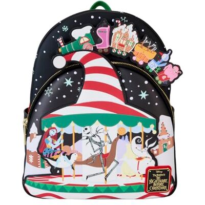 Loungefly Disney NBC Journey To Christmas Town Mini Rucksack Loungefly Disney NBC Journey To Christmas Town Mini Rucksack