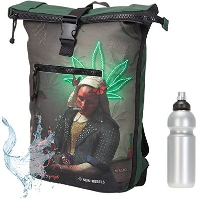 New Rebels Time Bag Kurierrucksack Plane 51.1401 63 Green Ganja Art +f Damen Herren Fahrradrucksack Sport Freizeit Fitness Reiserucksack Roll-Top New Rebels Time Bag Kurierrucksack Plane 51.1401 63 Green Ganja Art +f Damen Herren Fahrradrucksack Sport Freizeit Fitness Reiserucksack Roll-Top