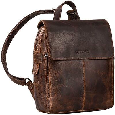 STILORD 'Darcy' Tagesrucksack Leder Cityrucksack mit Überschlag Vintage Rucksack für Freizeit Daypack moderner Laptop Rucksack 13,3 Zoll Echtleder, Farbe:florida braun STILORD 'Darcy' Tagesrucksack Leder Cityrucksack mit Überschlag Vintage Rucksack für Freizeit Daypack moderner Laptop Rucksack 13,3 Zoll Echtleder, Farbe:florida braun