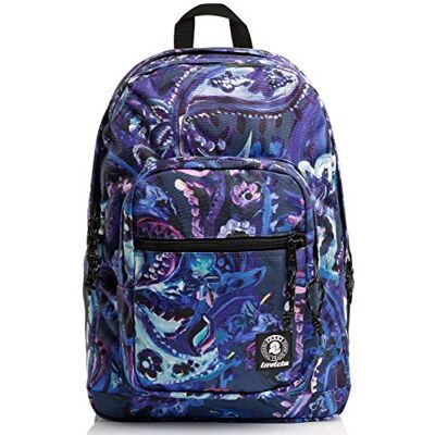 Invicta Rucksack aus nachhaltigem Stoff, Backpack mit Trinkflaschenfach, Laptopfach, Extra Platz 38 LT Unisex, für Schule, Sport und Freizeit, italienisches Design, blau, JELEK FANTASY Invicta Rucksack aus nachhaltigem Stoff, Backpack mit Trinkflaschenfach, Laptopfach, Extra Platz 38 LT Unisex, für Schule, Sport und Freizeit, italienisches Design, blau, JELEK FANTASY