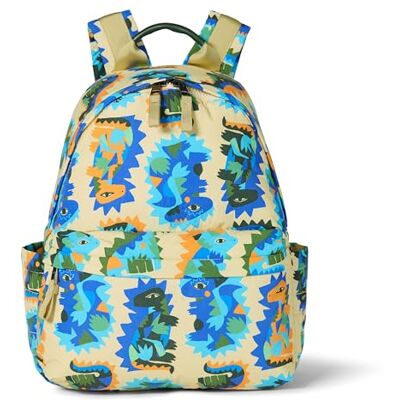 Amazon Unisex Kinder Schulrucksack aus Nylon, Sand Crazy Dinos, Einheitsgröße Amazon Unisex Kinder Schulrucksack aus Nylon, Sand Crazy Dinos, Einheitsgröße
