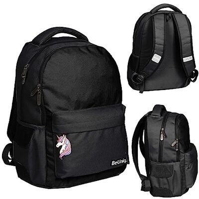 Paso Rucksack BeUniq - Rucksack mit Zwei Fächern und Front-Reißverschlusstasche Paso Rucksack BeUniq - Rucksack mit Zwei Fächern und Front-Reißverschlusstasche
