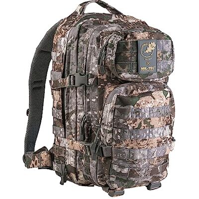 Mil-Tec Unisex Assault Pack Rugged Ergonomic Outdoor Camping Hiking Backpack with Padded Shoulder Straps MOLLE Loops Mil-Tec Unisex Assault Pack Rugged Ergonomic Outdoor Camping Hiking Backpack with Padded Shoulder Straps MOLLE Loops