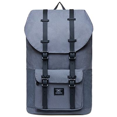 KAUKKO Laptop-Rucksack, funktionelle Outdoor-Tasche für Reisen & Camping, Studentenrucksack für Studenten, Grau Jnl-d3-09, one size, Tagesrucksack KAUKKO Laptop-Rucksack, funktionelle Outdoor-Tasche für Reisen & Camping, Studentenrucksack für Studenten, Grau Jnl-d3-09, one size, Tagesrucksack