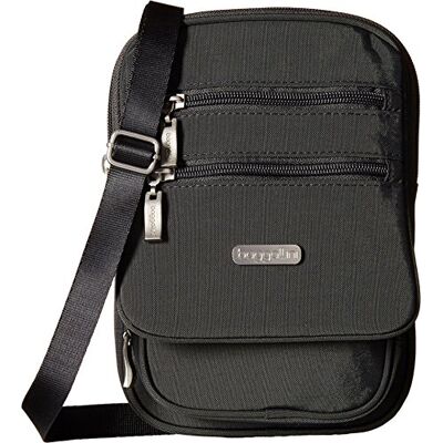 Baggallini Damen RFID Journey Crossbody, Dunkelgrau, Einheitsgröße Baggallini Damen RFID Journey Crossbody, Dunkelgrau, Einheitsgröße
