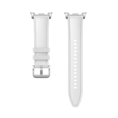 Samsung Hybrid Band (S/M/L) ET-SLL50 für die Galaxy Watch8 Watch8 Classic, Uhrenarmband im Lederlook, Schnellverschluss, Widerstandsfähiges Armband, Original Zubehör, elastisch, guter Sitz, White Samsung Hybrid Band (S/M/L) ET-SLL50 für die Galaxy Watch8 Watch8 Classic, Uhrenarmband im Lederlook, Schnellverschluss, Widerstandsfähiges Armband, Original Zubehör, elastisch, guter Sitz, White